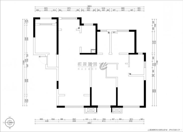 天朗珑府,新中式风格,户型图