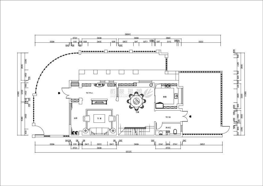 逸翠园,美式轻奢风格,二层户型图